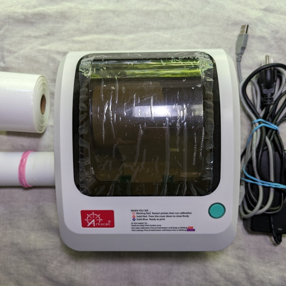 Scanning and printing equipment for retail business and inventory maintenance.